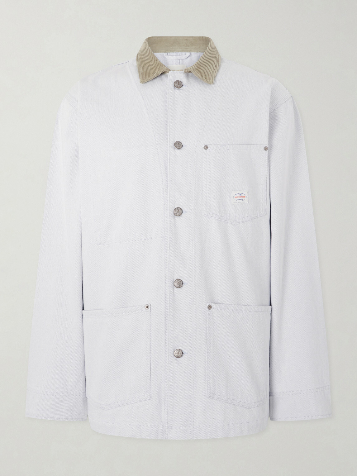 Aimé Leon Dore - Corduroy-Trimmed Denim Jacket - White