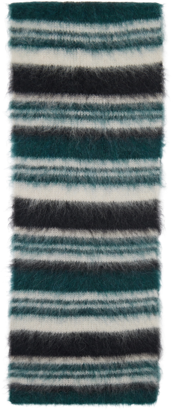 Isabel Marant Blue & Black Duke Scarf