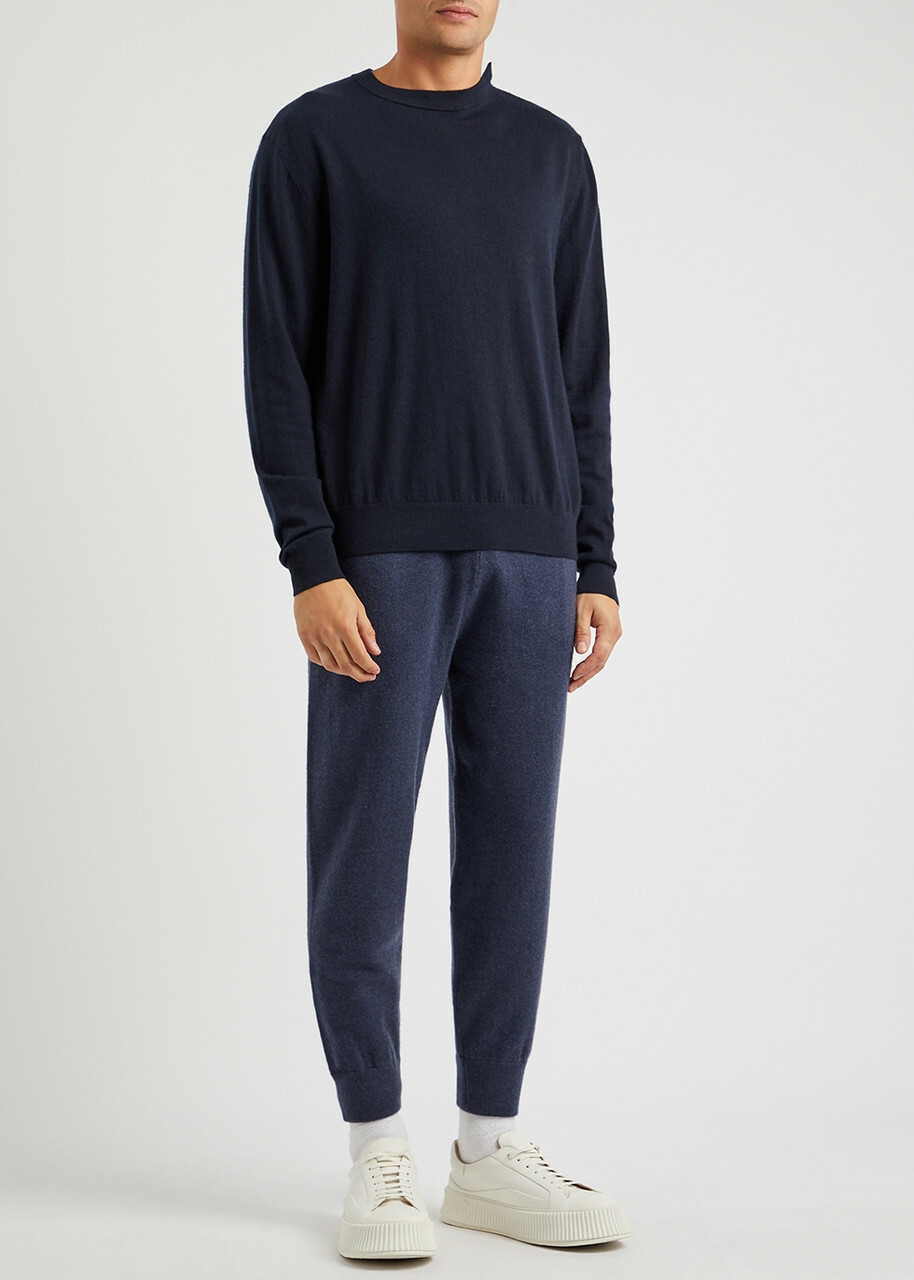 Extreme Cashmere N°233 Class Cashmere-blend Jumper - Navy - One Size
