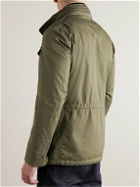 Herno - Washed Cotton-Twill Jacket - Green