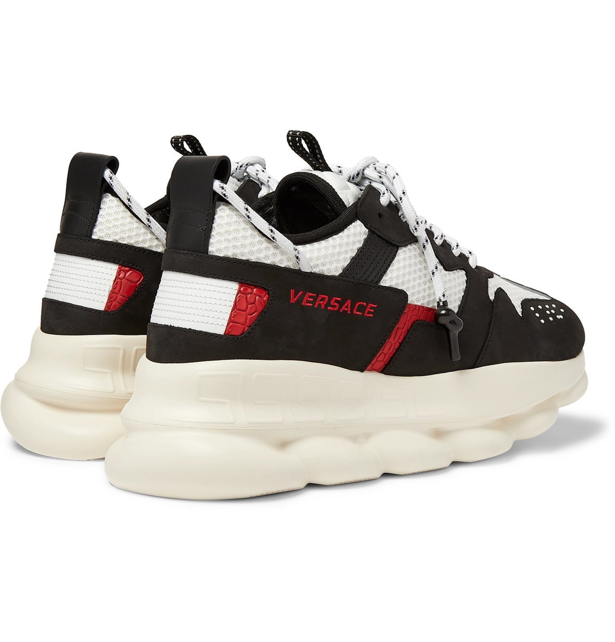 Versace Chain Reaction Panelled Mesh Sneakers - BAGAHOLICBOY