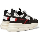 Versace - Chain Reaction 2.0 Panelled Suede and Mesh Sneakers - Black
