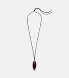 Jennifer Fisher 14kt gold-plated and leather necklace with quartz
