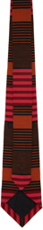 Anna Sui SSENSE Exclusive Orange Stripe Tie