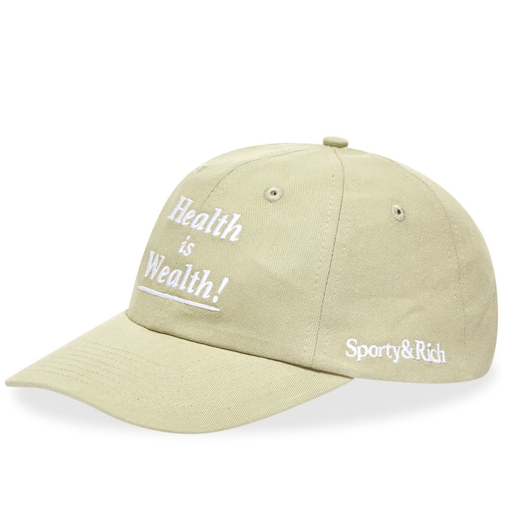 【限定SALE正規品】sportyu0026rich Health is Wealth コットンキャップ 刺繍 帽子