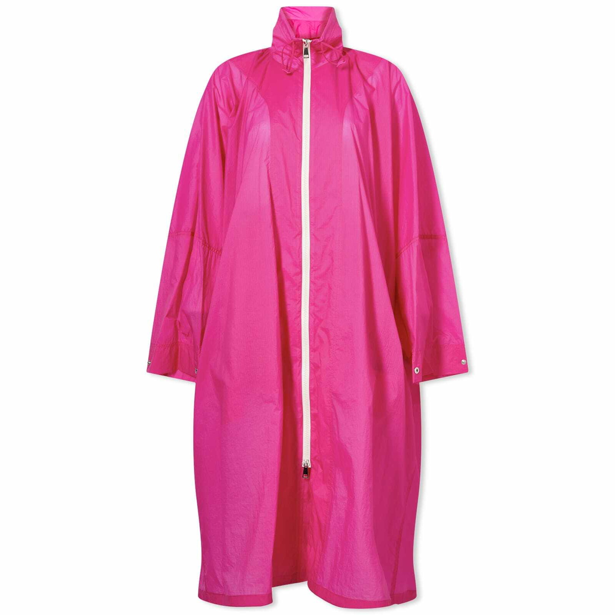 Moncler Women's Inny Long Parka Jacket in Pink Moncler