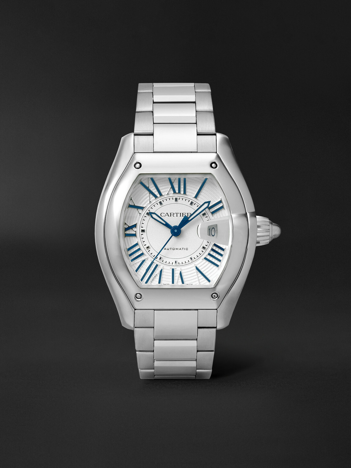 Cartier - Roadster de Cartier Automatic 47.2mm Interchangeable Stainless Steel and Alligator Watch, Ref. No. CRWSRD0020