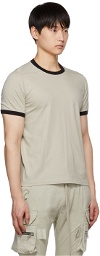 Rick Owens Gray Banded T-Shirt