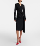 Ferragamo Draped jersey midi dress