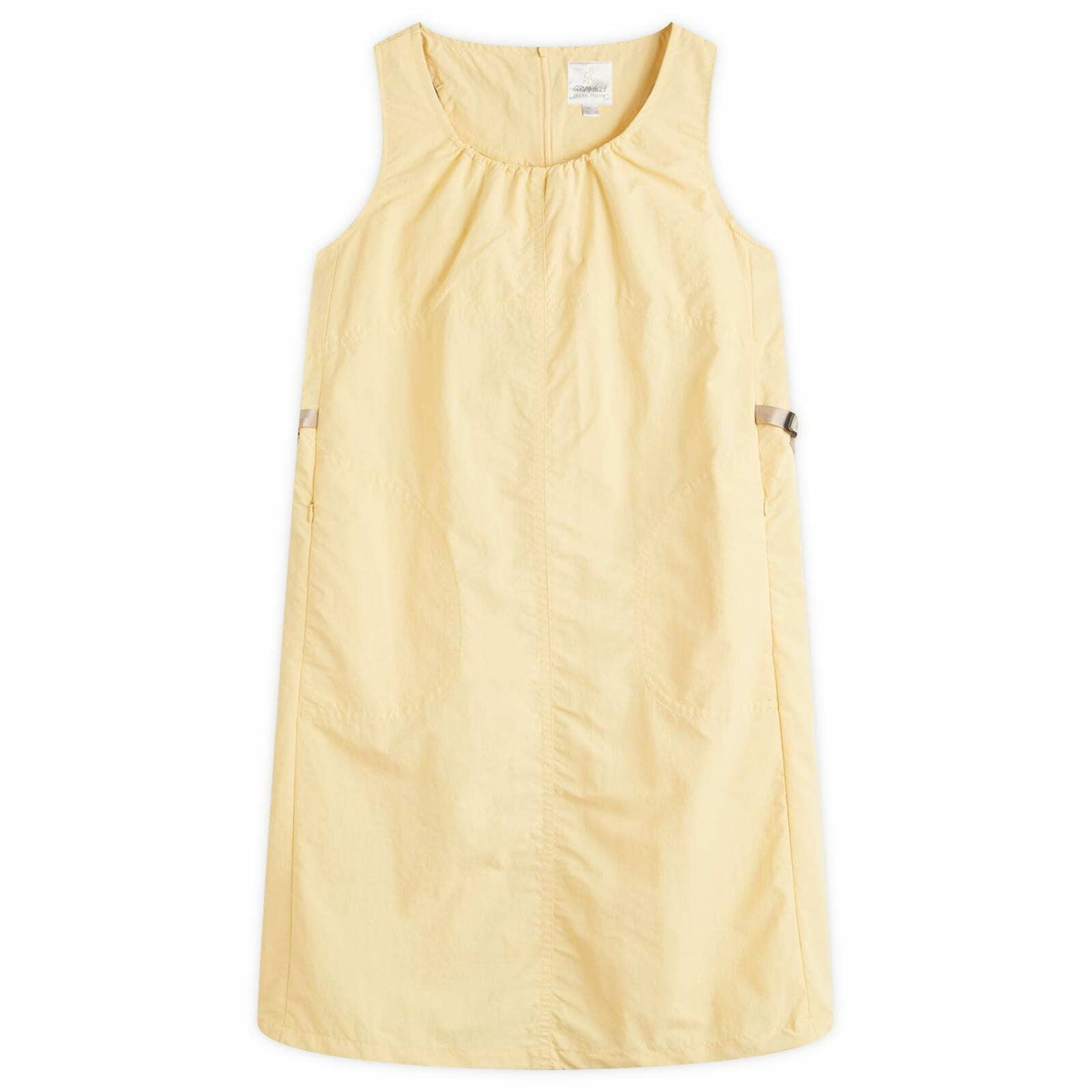Gramicci Women's Nylon Midi Dress in Lemon