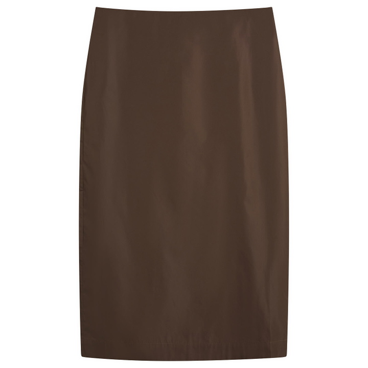 Photo: ST. Agni Women's Paper Taffeta Column Skirt in Mocha