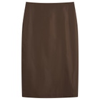 ST. Agni Women's Paper Taffeta Column Skirt in Mocha