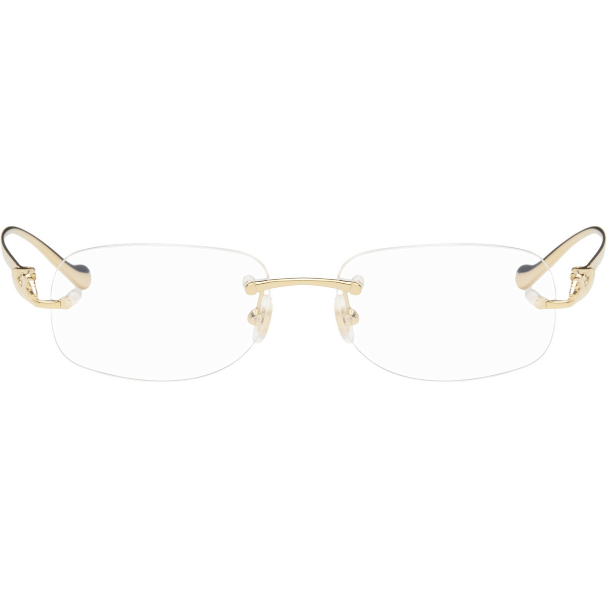 Cartier Gold Rimless Panther Glasses