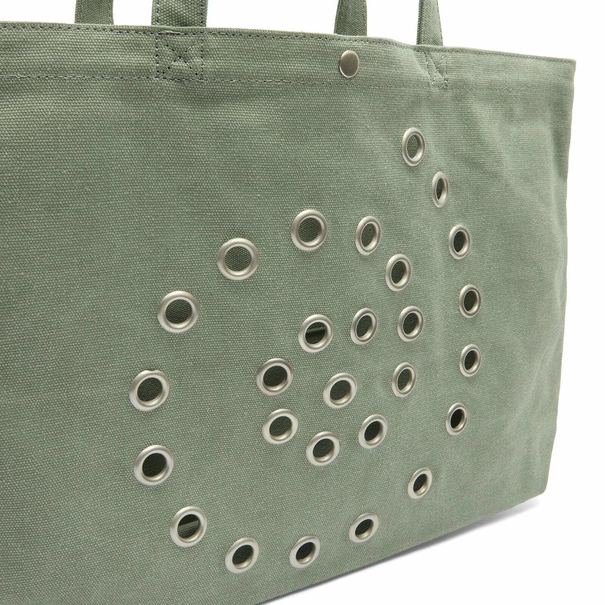Damson Madder Women's Raine Swirly Eyelet Tote Bag - in Mint 