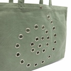 Damson Madder Women's Raine Swirly Eyelet Tote Bag - in Mint 