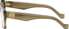 LOEWE Khaki Anagram Glasses
