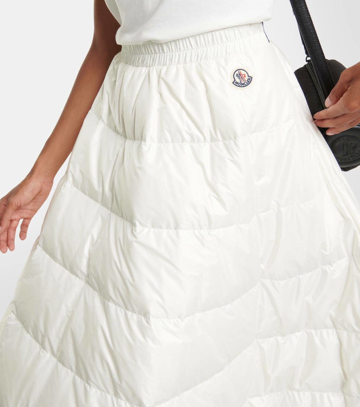 Moncler Flared down midi skirt Moncler