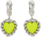 Safsafu Yellow Limelight Neon Clip-On Earrings