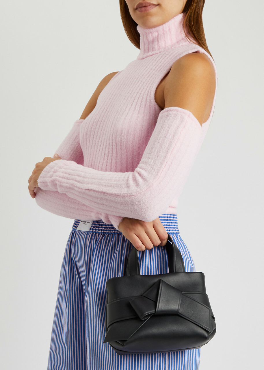 Acne Studios Musubi Micro Leather top Handle bag - Black - One Size
