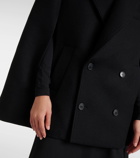 Wardrobe.NYC Double-breasted cropped virgin wool cape