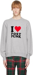 Undercover Gray 'I Love Post Punk' Sweatshirt