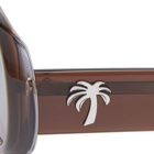 Palm Angels Men's Sierra Sunglasses in Crystal Grey/Blue