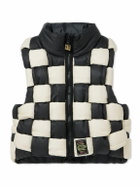 KAPITAL - Cropped Reversible Quilted Padded Shell Gilet