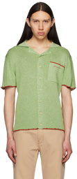 Jacquemus Green Le Raphia 'La Maille Prata' Shirt