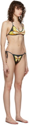 Juliet Johnstone SSENSE Exclusive Black Butterfly Bikini
