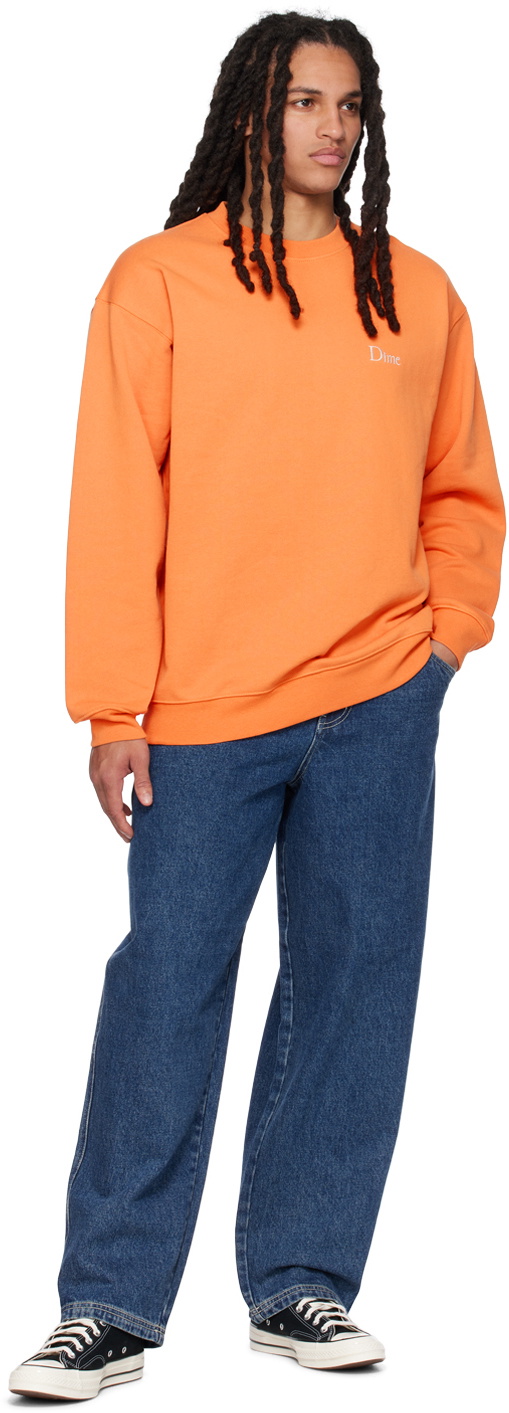 Dime Orange Classic Sweatshirt Dime