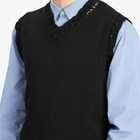 Marni Men's Distressed Knit Vest in Black