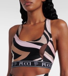 Pucci Printed sports bra