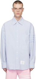 Thom Browne Blue 4-Bar Shirt