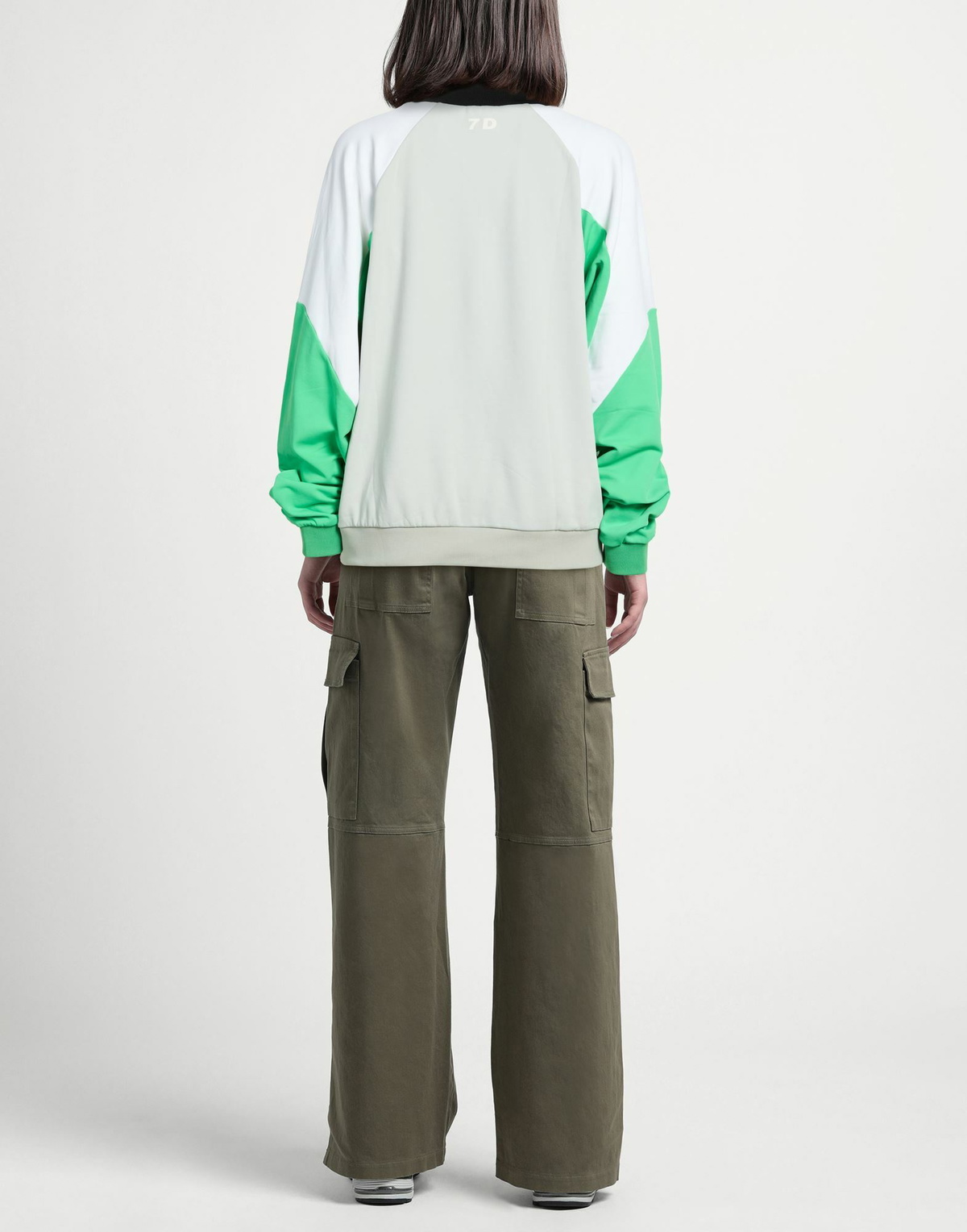 7 Days Active Womens Sweatshirt in Light grey