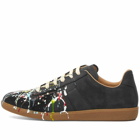 Maison Margiela Men's Painted Replica Sneakers in Black/Multi