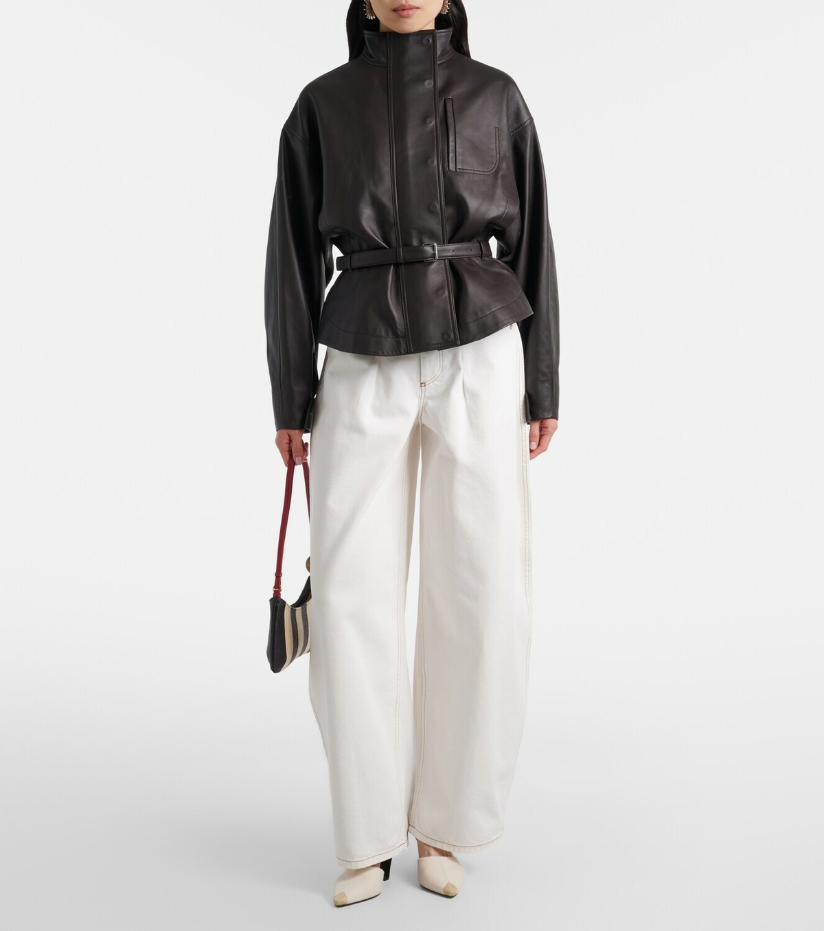 Jacquemus Ovalo De-Nîmes barrel-leg jeans
