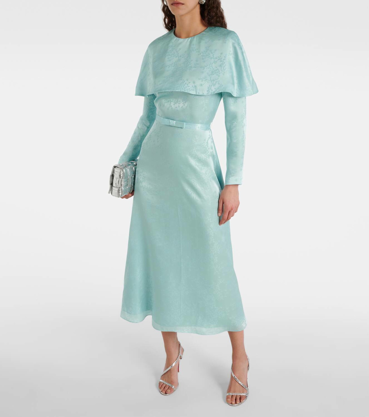 Markarian Hadley floral silk-blend jacquard midi dress Markarian