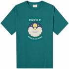 Drole de Monsieur Men's Drôle de Monsieur North Star T-Shirt in Forest Green