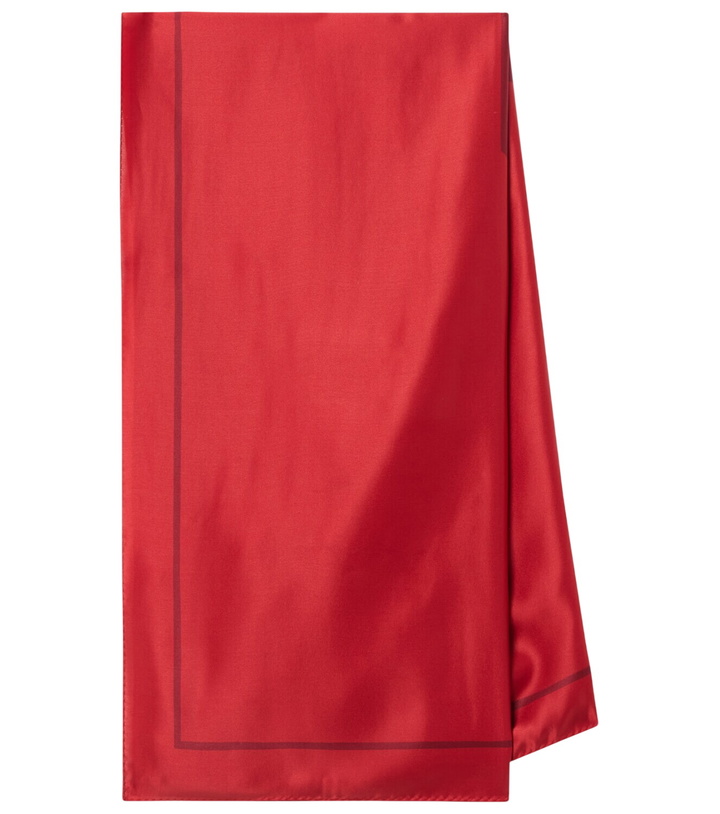 Photo: Saint Laurent Cassandre printed silk charmeuse scarf