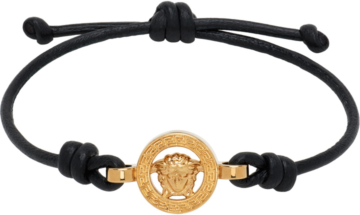 Photo: Versace Medusa '95 Leather Bracelet