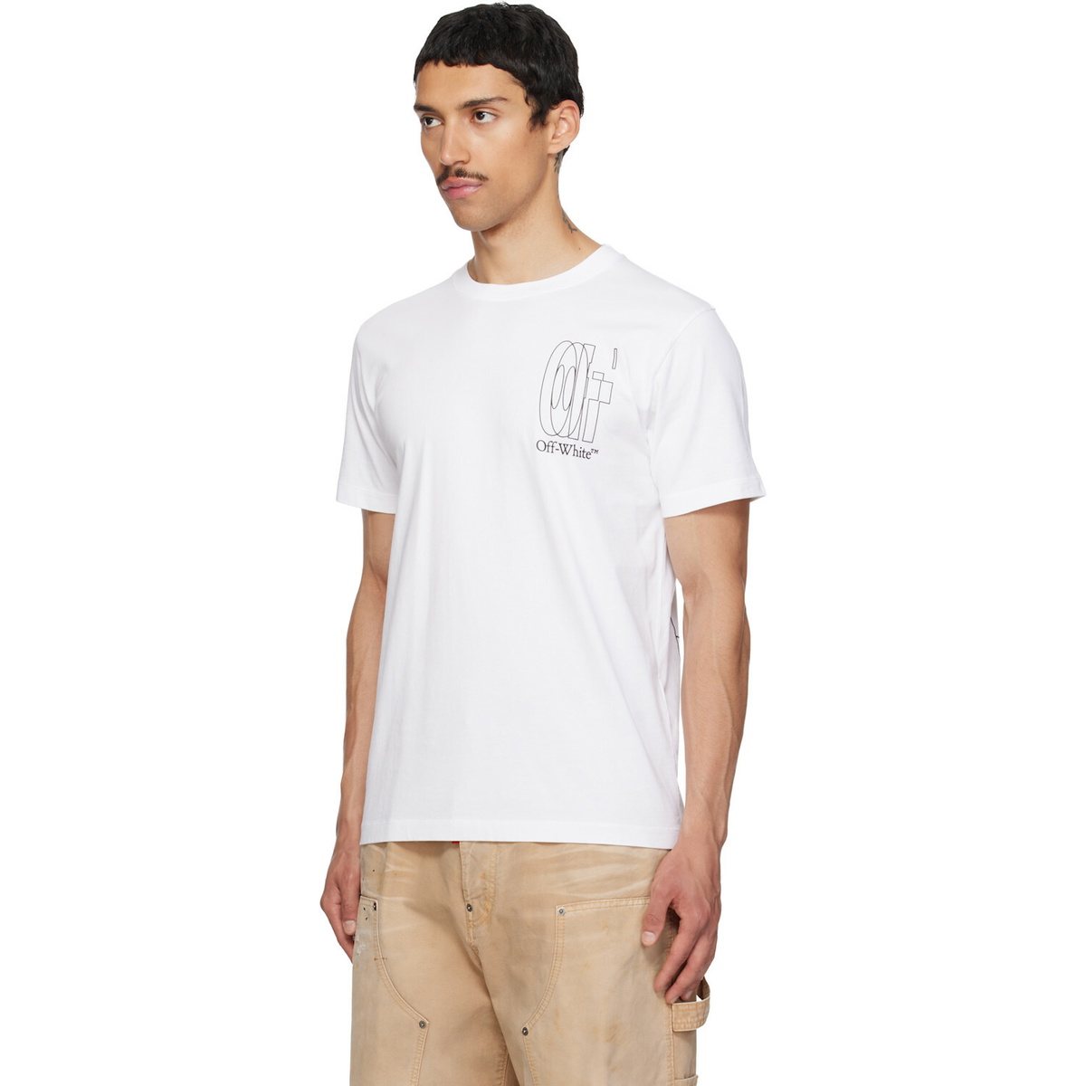 Off-White White Big Double Arrow Slim T-shirt