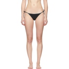 Versace Underwear Black Logo Bikini Bottoms