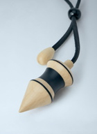 Lemaire Black Stripes Pendulum Bag Charm