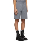 Givenchy Grey Wet Effect Shorts