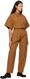 Wooyoungmi Tan Pleated Trousers
