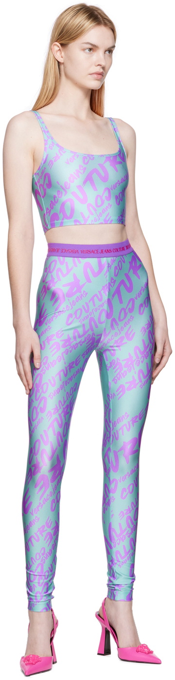 VERSACE JEANS COUTURE, Green Women's Leggings