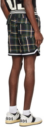 Rhude Multicolor Check Shorts