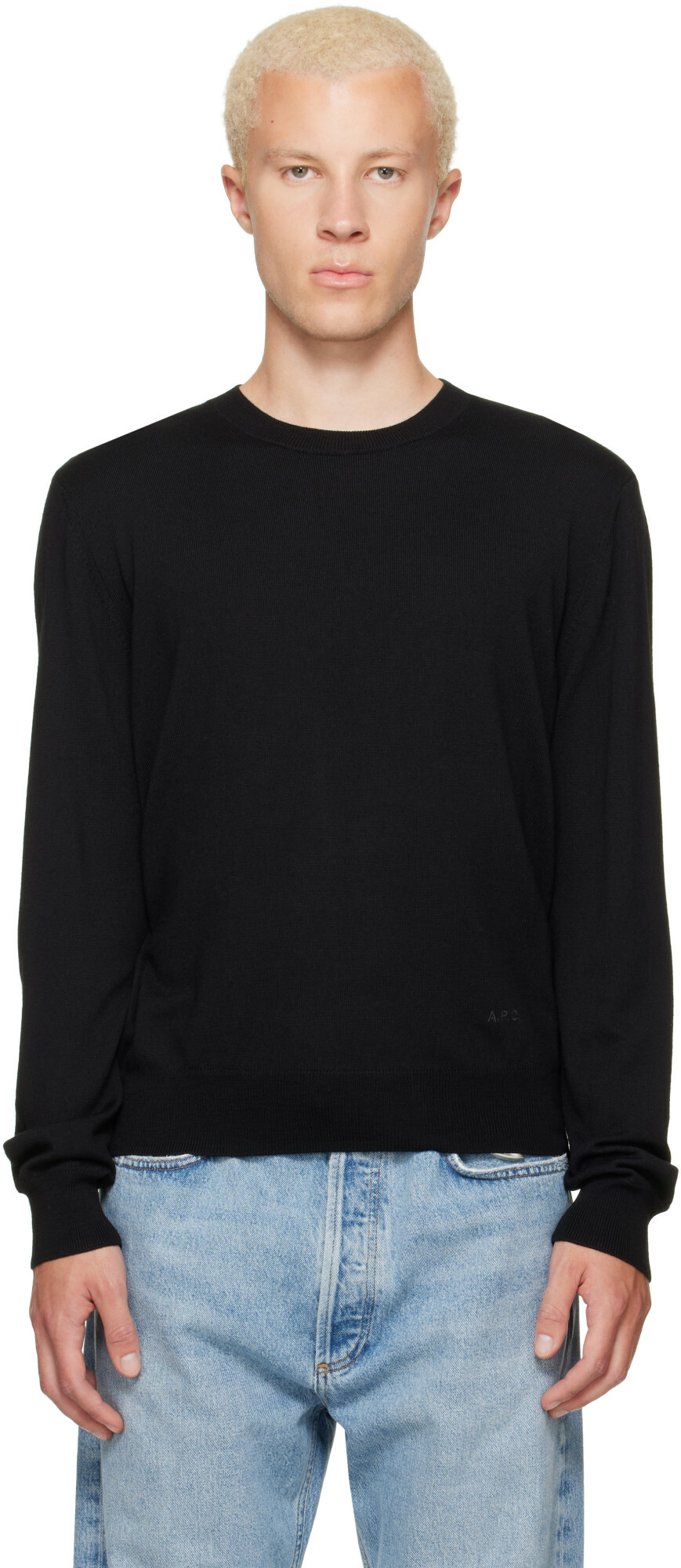 A.P.C. Black Matthieu Wool Sweater