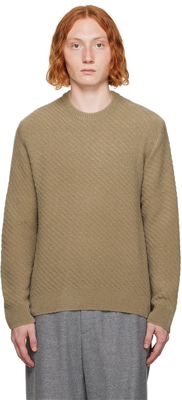 Photo: Solid Homme Khaki Striped Sweater