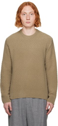 Solid Homme Khaki Striped Sweater